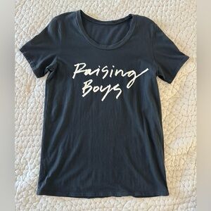 “Raising Boys” 100% Organic Cotton Tee